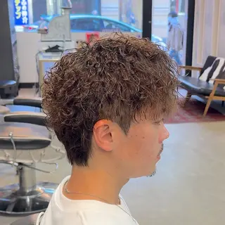 ショート パーマ ヘアアレンジ メンズ メンズ特化🔥再現性 重視パーマ相模大野のヘアスタイル
