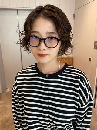 ショート パーマ Kouta/似合わせ /パーマ/カラーのヘアスタイル