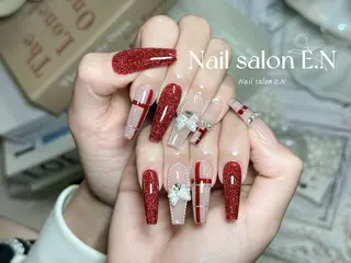 ネイル E.N🦋 長さ出し/持ち込みのネイルデザイン