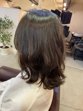ミディアム ヘアアレンジ SALOWIN京都河原町Suite店所属・外国人風レイヤー/ ハイトーンSHUのヘアスタイル