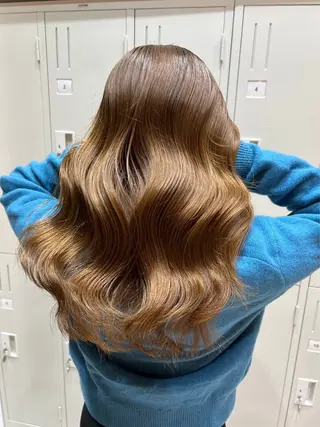 ロング カラー ヘアアレンジ ALLEN HAIR松戸所属・SAKI 💙のヘアスタイル