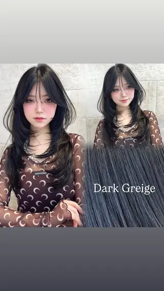 ロング カラー 荻野 峻輔/レイヤー /韓国ヘア/艶カラーのヘアスタイル