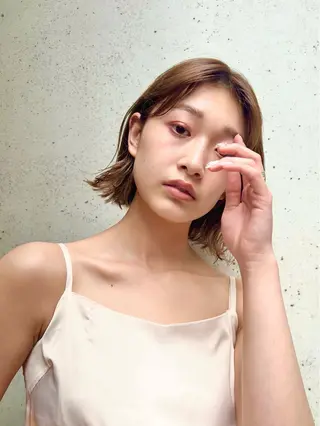 ショート カラー パーマ ヘアアレンジ レイヤー専門家 ダブルカラー修のヘアスタイル