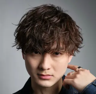 ショート パーマ メンズ かずき 💈毛流れ💈のヘアスタイル