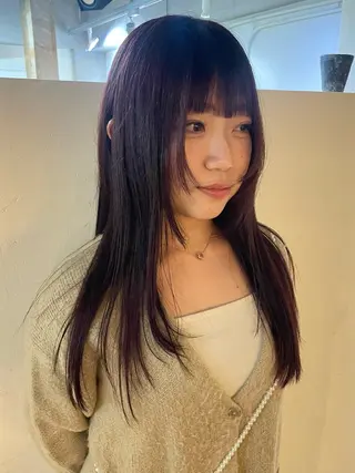 ロング mio ／ハイトーンのヘアスタイル