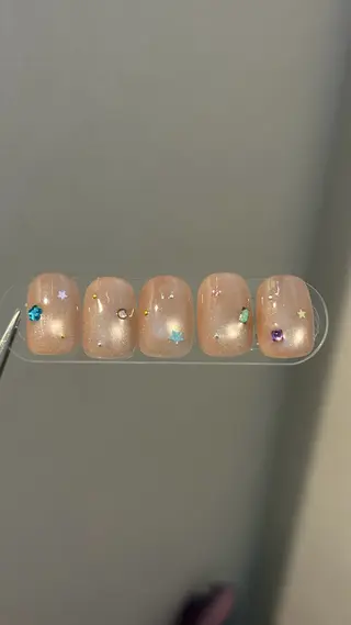 ネイル nail salon HAZY所属・HAZY☁️長堀橋 |ショートネイル🧸のネイルデザイン