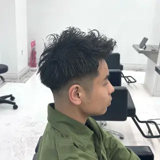 ショート パーマ メンズ 柏メンズカットパーマ NO.1タイチのヘアスタイル