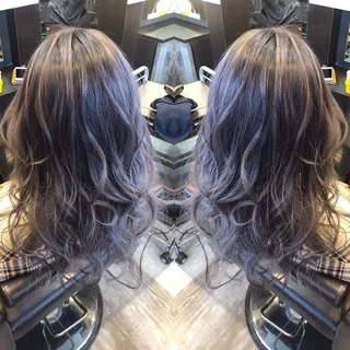 セミロング カラー KIRA スズキ タクヤ／店長のヘアスタイル