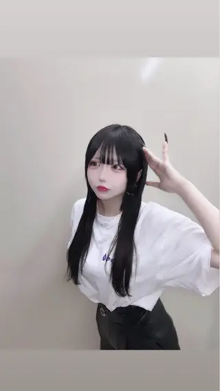 ロング カラー 🧸髪質改善ケアカラ ー/アイドル前髪🧸のヘアスタイル