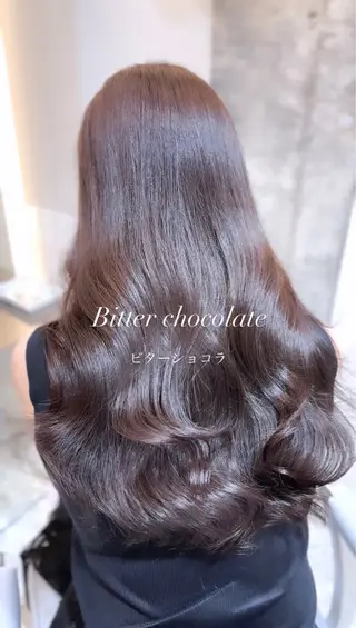 セミロング カラー 髪質改善/韓国ヘア レイヤー/新宿/ロミのヘアスタイル