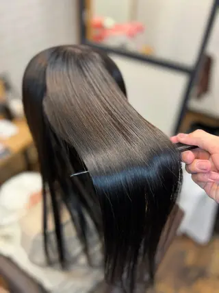 ロング Salowin銀座suite店所属・美髪縮毛矯正/髪質 改善カラー/寺倉海人のヘアスタイル