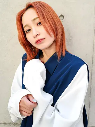 ミディアム カラー ヘアアレンジ cecil hair 難波店所属・髪質改善透明感カラー /SHOGO☀️のヘアスタイル