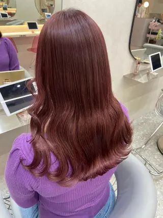 ロング カラー 新宿/韓国ヘア 中明度カラー/かやのヘアスタイル