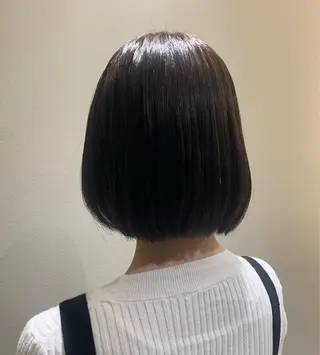 ミディアム カラー 東 実花のヘアスタイル
