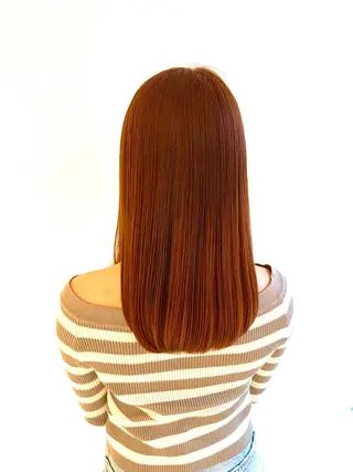 セミロング カラー 🥇髪質改善🥇 polon代表鵜澤のヘアスタイル