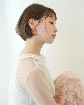 ミディアム 國村 優のヘアスタイル