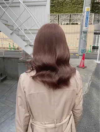 ミディアム カラー 韓国ヘア特化💍 tiam💍ブリーチのヘアスタイル