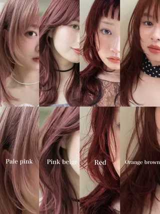 セミロング カラー 表参道/レイヤー/暖 色/Ｗカラー/小春のヘアスタイル