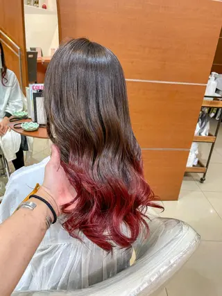 ロング カラー 縮毛矯正/髪質改善 /韓国風　山川春輝のヘアスタイル
