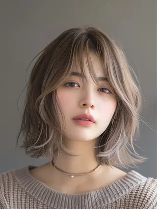 ミディアム カラー ✨シルクストレート✨ 美髪髪質改善Yukiのヘアスタイル