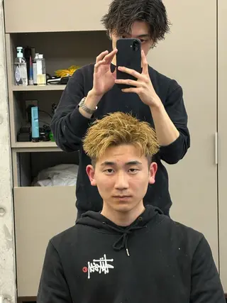 パーマ メンズ 山口 陽平のヘアスタイル