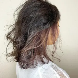 ミディアム カラー レイヤー専門家 ダブルカラー修のヘアスタイル
