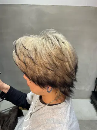 カラー メンズ 縮毛矯正/髪質改善/ ハイトーン/Makoのヘアスタイル