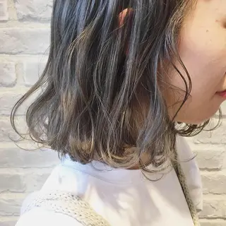 ミディアム la fith所属・rico_by ヘアとアイブロウのヘアスタイル