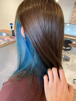 ミディアム カラー ヘアアレンジ ルーチェヘアー 北摂エリアNo.1のヘアスタイル