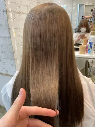 ロング カラー ザクザクレイヤー 🍀/ブリーチ/小田のヘアスタイル