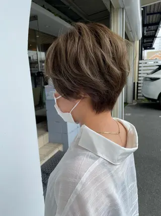 ショート カラー 美容室 Jフィドルファドル所属・わきた かずなのヘアスタイル