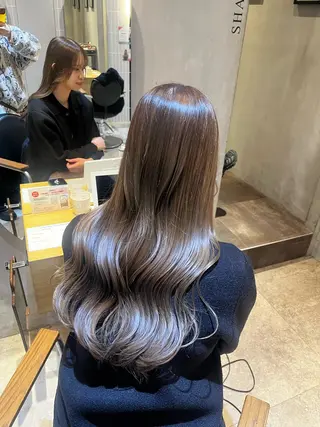 ロング カラー ラフィスヘアードープ所属・👑髪質改善wカラー /ハイトーン/アユカのヘアスタイル