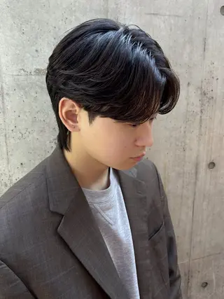 ショート パーマ メンズ カルマパーマ韓国ヘア shiryuのヘアスタイル