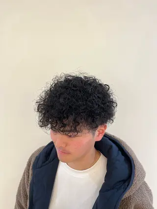 ショート パーマ メンズ Utata literie所属・嵯峨 大地/パーマ/ ハード系/特殊系のヘアスタイル