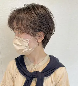 ショート カラー パーマ ❤️ダブルカラー 髪質改善❤️SAYAのヘアスタイル