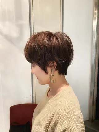 ショート カラー パーマ 美髪❣️縮毛矯正/ 髪質改善✨/山本のヘアスタイル