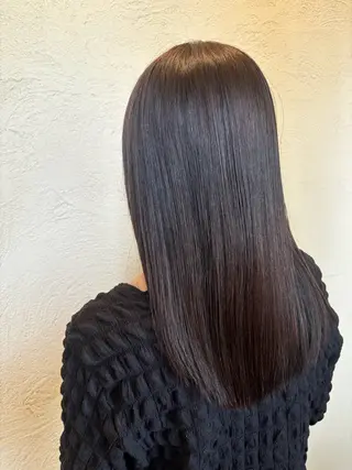 セミロング ルプラボウ／艶カラー ／髪質改善／アサミのヘアスタイル