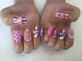 ネイル 💎🐰 saki. m 🐰💎のネイルデザイン