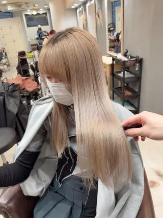 ロング カラー 髪質改善ストレート Kantaのヘアスタイル