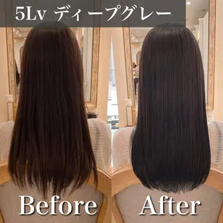 ロング カラー ブリーチなし✨艶髪 カラー𓃲YAGIのヘアスタイル