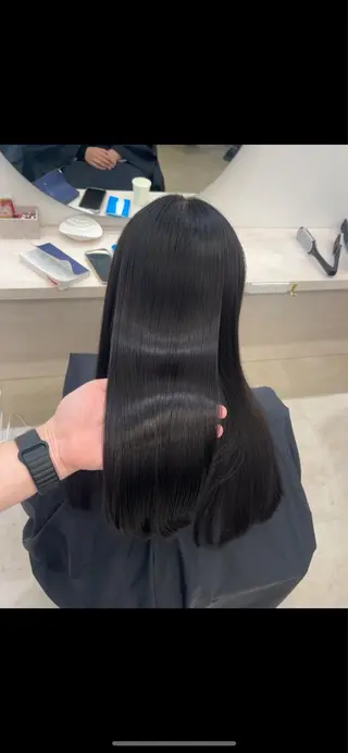 セミロング 髪質改善/縮毛矯正 梅田茶屋町/西尾祐作のヘアスタイル