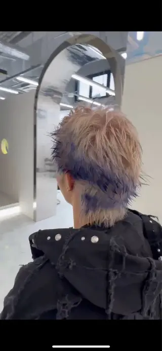 メンズ 艶髪ハイトーンカラー 渋谷🎀ririkaのヘアスタイル