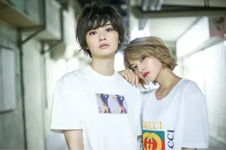 ミディアム カラー パーマ 💘透明感カラー💘 沖本 将宏のヘアスタイル