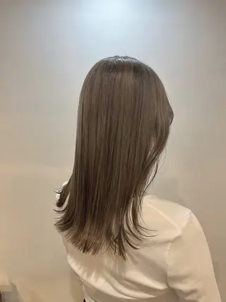 セミロング 中津/梅田/波巻き /髪質改善/愛芽のヘアスタイル