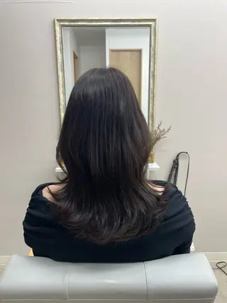 ミディアム luna所属・luna ayane ／透明感カラーのヘアスタイル