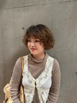 ショート パーマ 似合わせカット /パーマ岡本淳平のヘアスタイル