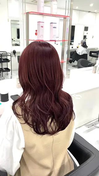 ロング カラー ヘアアレンジ SALOWIN 宇田川店所属・ブリーチなしトレンド SHUSAKUのヘアスタイル