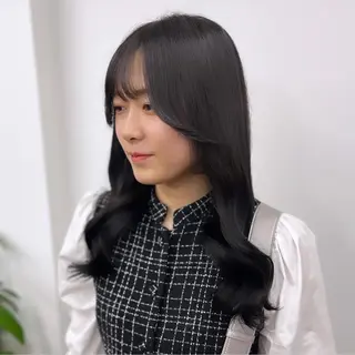 セミロング カラー ヘアアレンジ HIROKO / 透明感暖色カラー🎀のヘアスタイル