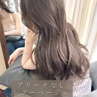 ロング カラー ブリーチなし透明感カ ラー×韓国ヘア♡ヒデのヘアスタイル