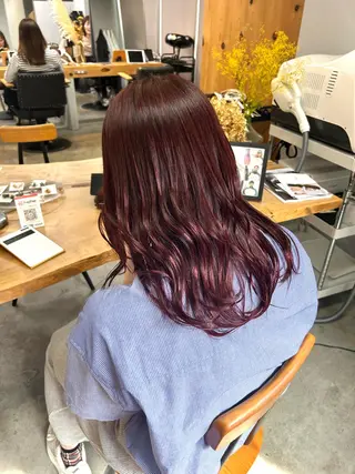 ミディアム カラー ROCCOeast Rukaのヘアスタイル